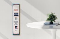 Holzschild Spruch 10x46cm denn der Augenblick ist dein Leben Dekoration