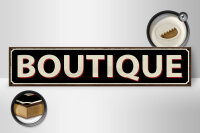Holzschild Hinweis 46x10cm Boutique Dekoration