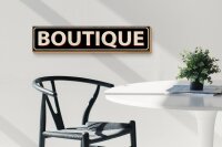 Holzschild Hinweis 46x10cm Boutique Dekoration