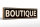 Holzschild Hinweis 46x10cm Boutique Dekoration