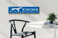 Holzschild Hinweis 46x10cm Dog Parking Dekoration