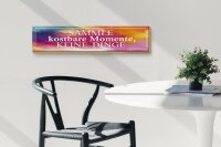 Holzschild Spruch 46x10cm sammle kostbare Momente Dekoration