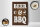 Holzschild Hinweis 12x18 cm Beer and BBQ Grill Bierglas Deko Schild