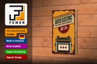 Holzschild Retro 12x18cm Auto Electric 00-24 service parts