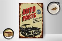 Holzschild Retro 12x18cm Auto Parts 00-24 Service