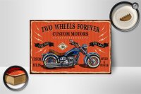 Holzschild Retro 18x12cm Retro Motorrad custom motors