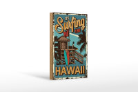 Holzschild Hawaii 12x18cm it´s Surfing time
