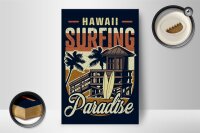 Holzschild Hawaii 12x18cm Surfing Paradise