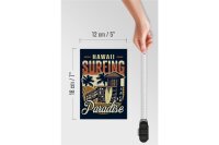 Holzschild Hawaii 12x18cm Surfing Paradise