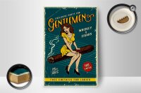 Holzschild Retro 12x18cm Pinup exclusive party gentlemen