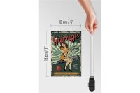 Holzschild Retro 12x18cm Pinup welcome Garage 24 service