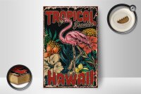 Holzschild Retro 12x18cm Hawaii Tropical Paradise Alkohol