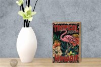 Holzschild Retro 12x18cm Hawaii Tropical Paradise Alkohol