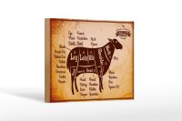 Holzschild Lamm 18x12cm Lamb cuts Organic Metzgerei