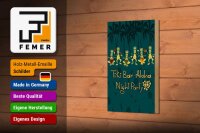 Holzschild Alkohol 12x18cm Tiki Bar Aloha Night Party