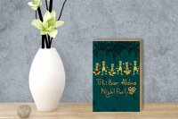 Holzschild Alkohol 12x18cm Tiki Bar Aloha Night Party