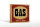 Holzschild Hinweis 12x18cm GAS open 24 hours
