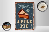 Holzschild Kuchen 12x18cm Homemade Apple Pie (Apfelkuchen)