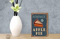 Holzschild Kuchen 12x18cm Homemade Apple Pie (Apfelkuchen)