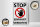 Holzschild Hinweis 12x18cm Stop Einfahrt verboten