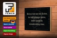 Holzschild Spruch 18x12cm befreie dich von den Ketten