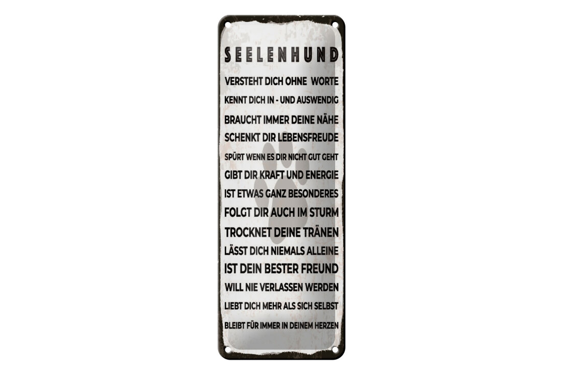 Parson Russell Hundeschild – Warnschild „Seelenhund“ Mit Terrier-Motiv, 20x14cm, Alu-Verbundplatte, Wetterfest