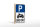 Holzschild Parken 12x18 cm Biker only Motorrad Dekoration