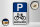 Holzschild Parken 12x18cm Parkplatz Radfahrer