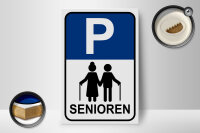 Holzschild Parken 12x18cm Parkplatz Senioren