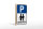 Holzschild Parken 12x18cm Parkplatz Senioren