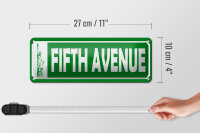 Blechschild Hinweis 27x10 cm Fifth Avenue Freiheitsstatue Deko Schild