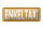 Blechschild Hinweis 27x10 cm Enkeltaxi oranges Deko Schild