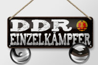 Blechschild Hinweis 27x10 cm DDR Einzelkämpfer Deko...