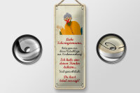Blechschild Spruch 27x10 cm liebe Schwiegermama spar mir deine Ratschläge Schild