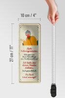 Blechschild Spruch 27x10 cm liebe Schwiegermama spar mir deine Ratschläge Schild