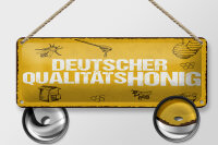 Blechschild Hinweis 27x10 cm Deutscher...