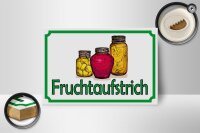 Holzschild Hinweis 18x12cm Fruchtaufstrich Verkauf