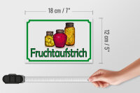 Holzschild Hinweis 18x12cm Fruchtaufstrich Verkauf