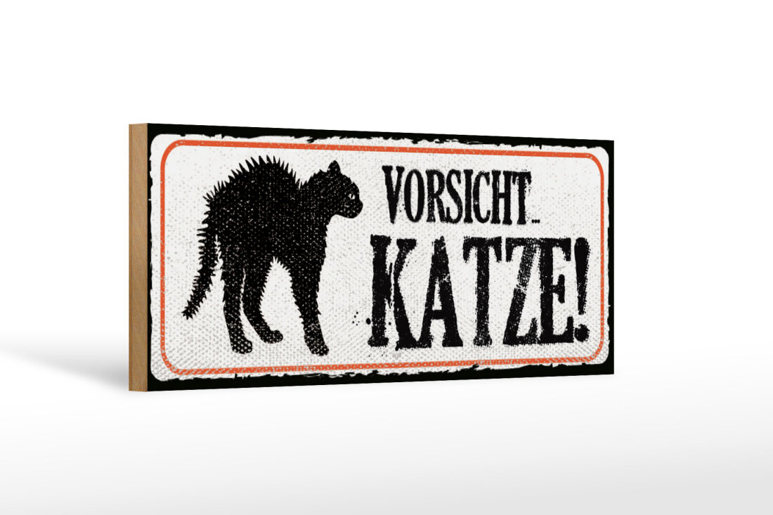 Metallschild 'Vorsicht Katze Kreuzung' – 30x30 Cm, Aluminium, Wetterfest, Mit Bohrungen Zur Befestigung