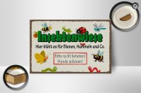 Holzschild Hinweis 18x12cm Insektenwiese Bienen Hummeln