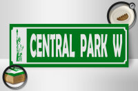 Holzschild Hinweis 27x10 cm Central Park W...