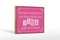Holzschild Spruch 18x12cm Name Mama gefällt mir am besten