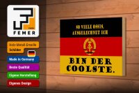 Holzschild Spruch 18x12cm so viele Ossis bin der coolste
