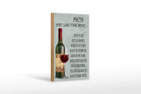 Holzschild Spruch 12x18cm Men are like fine wine Männer