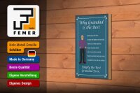 Holzschild Spruch 12x18cm why Grandad is the best Opa