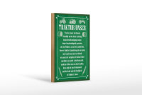 Holzschild Spruch 12x18cm Traktor unser in Ewigkeit Amen