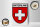 Holzschild Flagge 12x18cm Switzerland Schweiz Wappen