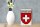 Holzschild Flagge 12x18cm Switzerland Schweiz Wappen
