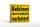 Holzschild Warnschild 18x12cm Befahren Grundstück verboten