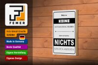 Holzschild Spruch 12x18cm Erwarte nichts von Anderen